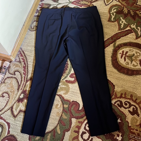 BROOKS BROTHERS Size 16 Black Wool Stretch Trouser No Pleat Wool Career Casual - Picture 2 of 13